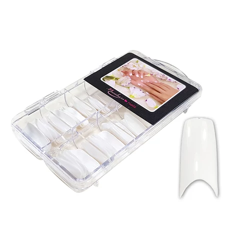 Nail tip box 100 Stück #005-W Amerikanisch - weiß