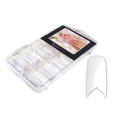 Nail tip box 100 Stück #007-W Weiß
