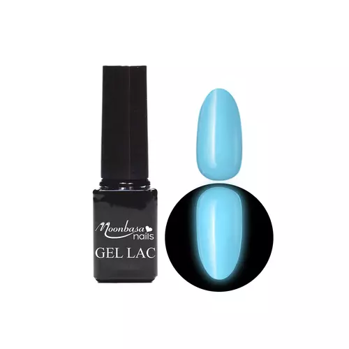 Phosphoreszierender Gel Lack 5ml #639 Baby blau